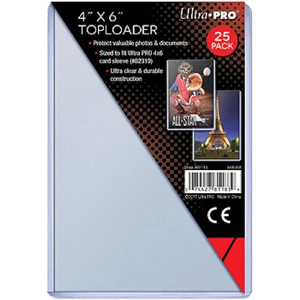 Ultra Pro 4x6 Topload (25 COUNT PACK)