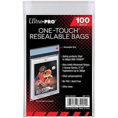 Ultra Pro Sleeves One Touch Resealable Bags 100CT